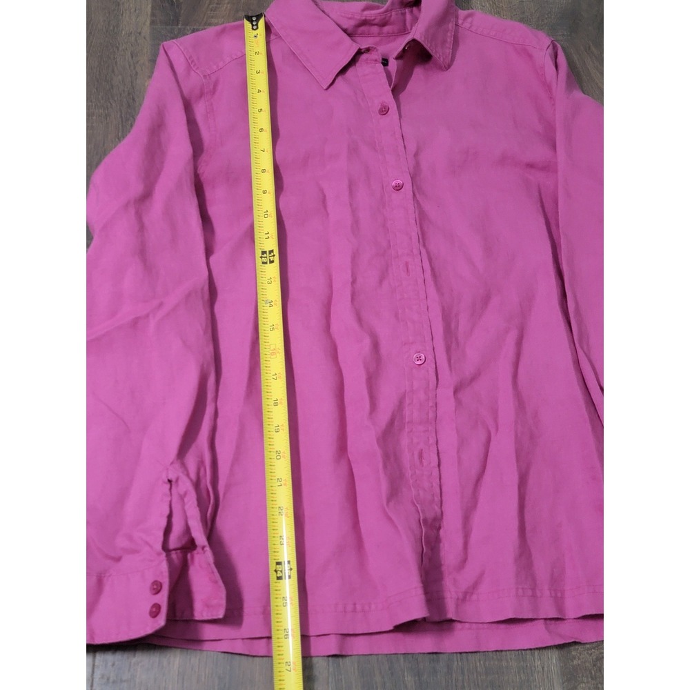 Pendleton Women's XL Pink Button Down Long Sleeve Casual Shirt Top‎